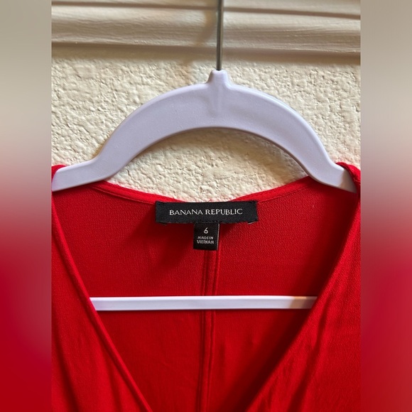 Banana Republic Handkerchief-Hem Wrap Dress Size 6 - Picture 6 of 8